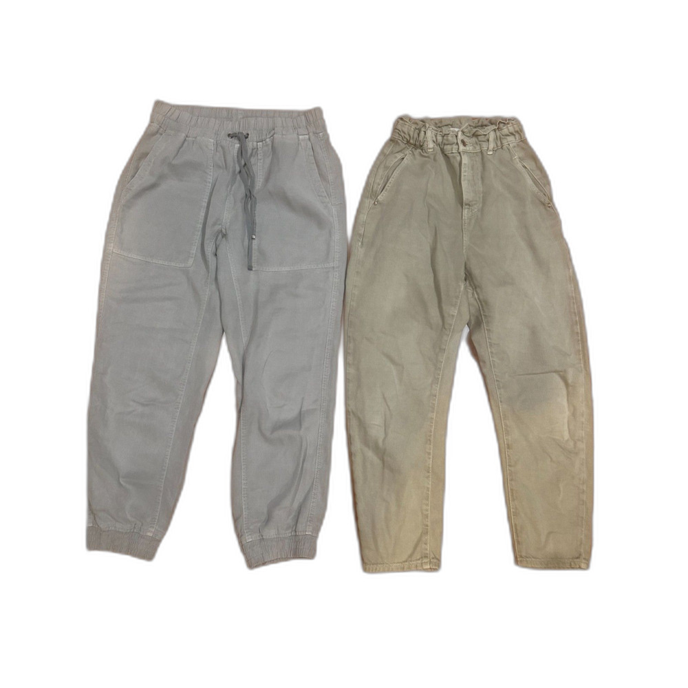 Set of 2 Zara Pants Relaxed Neutral Colors Comfortable US S Sz 2